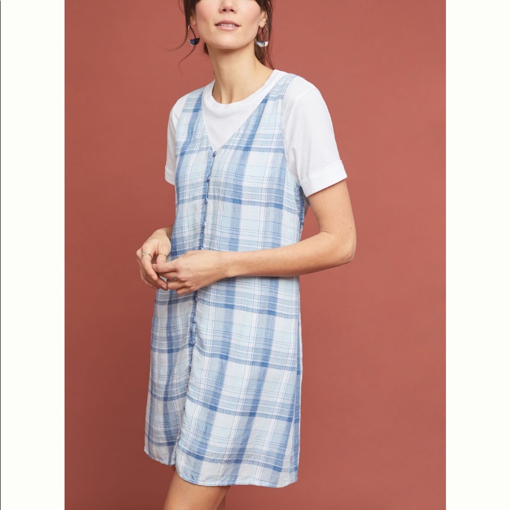 Cloth & Stone | plaid button down dress